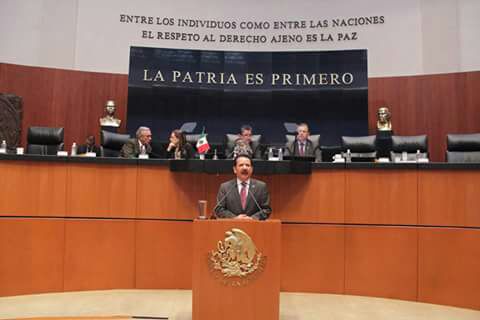 Intervención en tribuna del senador Luis Sánchez Jiménez, propone que la SCJN envíe al Senado una terna, previo examen de oposición, para el nombramiento de la Fiscalía General