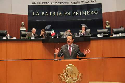 Intervención en tribuna del senador Luis Sánchez Jiménez, propone que la SCJN envíe al Senado una terna, previo examen de oposición, para el nombramiento de la Fiscalía General