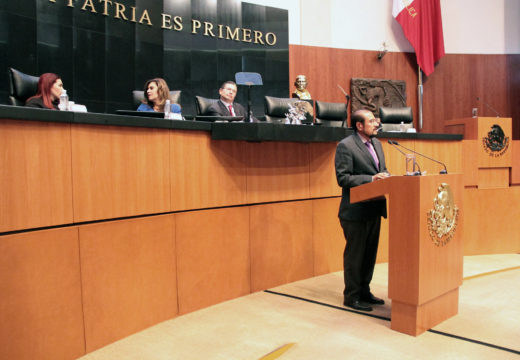 Senador Adolfo Romero en tribuna