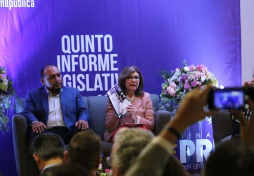 Angélica de la Peña presentó su V Informe de Actividades Legislativas