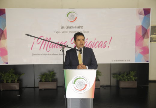 Inaugura Celestino Cesáreo Expo-venta artesanías de Taxco “manos mágicas”