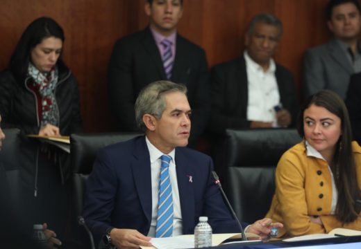 Intervención del senador Miguel Ángel Mancera Espinosa, coordinador del Grupo Parlamentario del PRD, durante la Junta de Coordinación Política