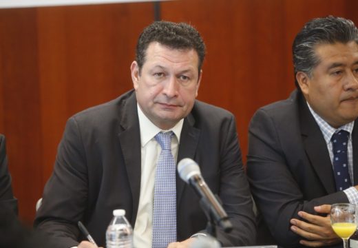 Versión del senador Juan Manuel Fócil Pérez, del Grupo Parlamentario del PRD, durante la reunión con integrantes del Parlamento Juvenil 2019.