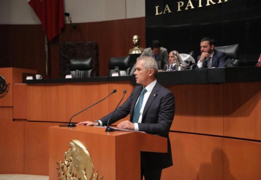Versión del coordinador del Grupo Parlamentario del PRD, Miguel Ángel Mancera Espinosa, para referirse al punto de acuerdo sobre el T-MEC y la imposición de aranceles.