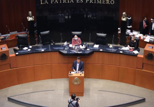 Versión del senador del PRD, Antonio García Conejo, para fijar posicionamiento relativo a la armonización legislativa, con motivo de la entrada en vigor del T-MEC.