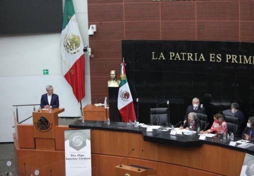 Versión de la participación del coordinador del Grupo Parlamentario del PRD, Miguel Ángel Mancera Espinosa, durante la comparecencia de la secretaria de Gobernación, Olga Sánchez Cordero.