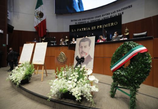 Inaugura Senado Muro de Honor con homenaje A Ramón López Velarde
